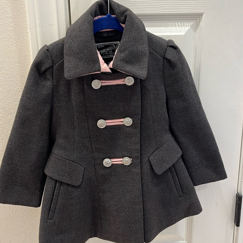 Toddler Pea Coat with matching Burret